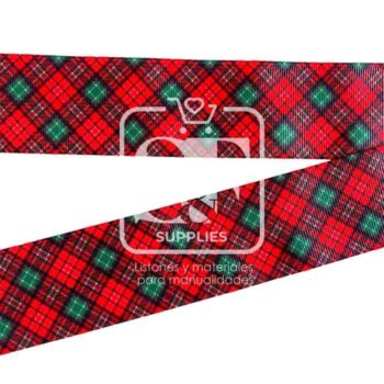 Yarda de Listón Estampado 3.8 Patrones Navideños