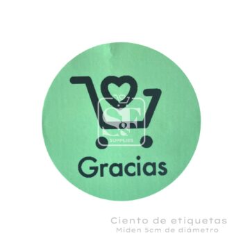 Ciento de Etiquetas Redondas Personalizadas Turquesa