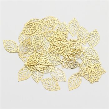 Kit de 8 Hojas Metálicas Doradas