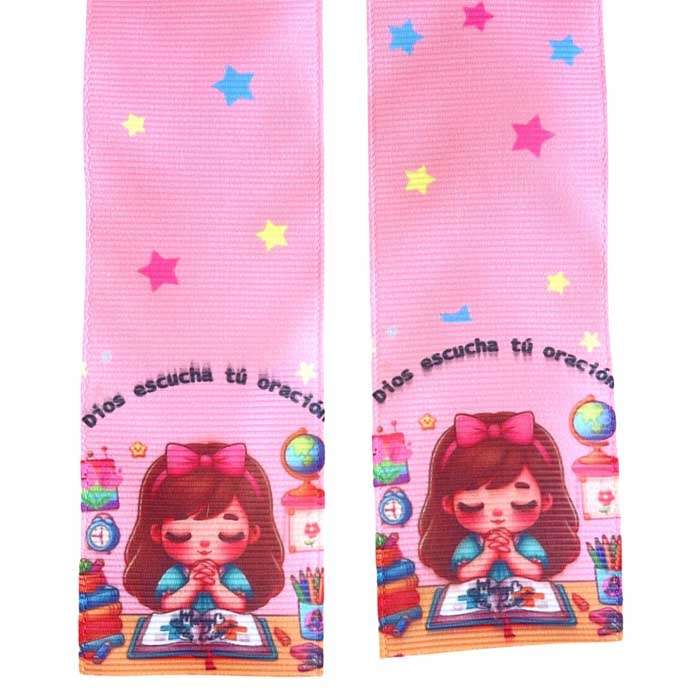 Tira de Listón 7.5cm Dios Escucha tu Oración