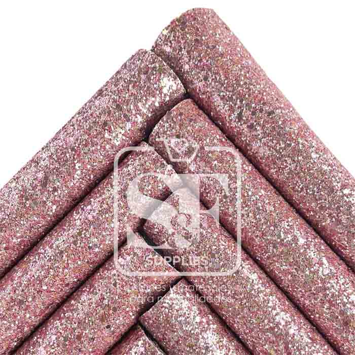 Tramo de Vinil Escarchado Rosa Verano