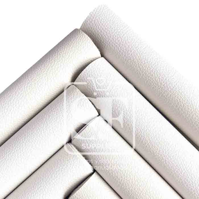 Tramo de Vinil Litchi Blanco Mate