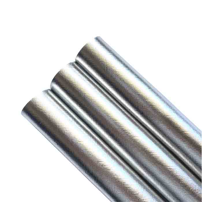 Tramo de Prada Metálica Plateada