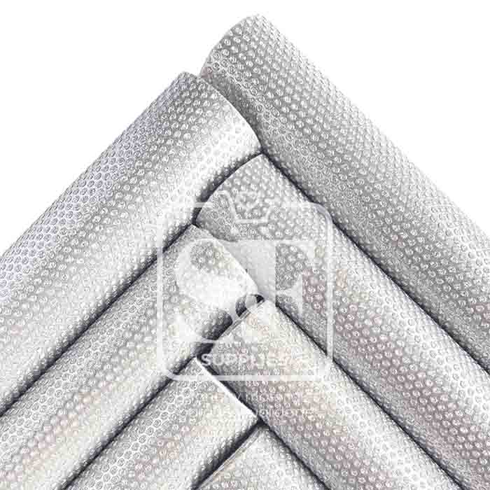 Tramo de Vinil Punto Diamante Plateados