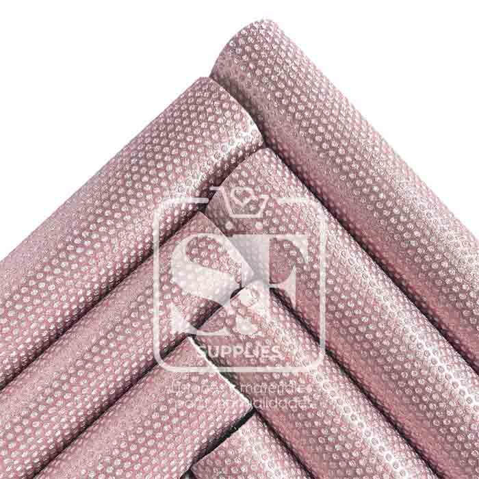 Tramo de Vinil Puntos Diamante Rosa