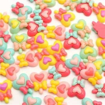 Kit de 10 Resinas Paletas de Corazón