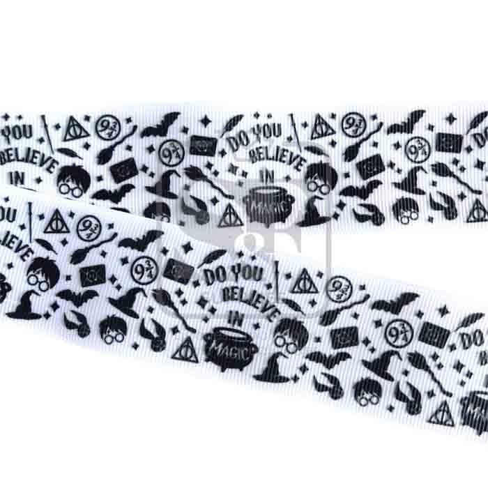 Yarda Estampado 3.8cm Accesorios Harry Potter BN