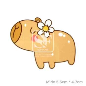 Resina Plana Capibara Flor