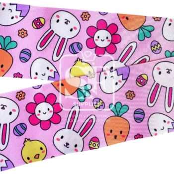 Yarda Estampado 7.5cm Collage Pascua