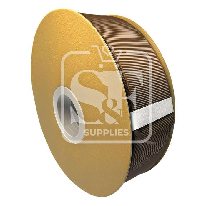 Rollo de Listón 3.8cm Acordonado Café