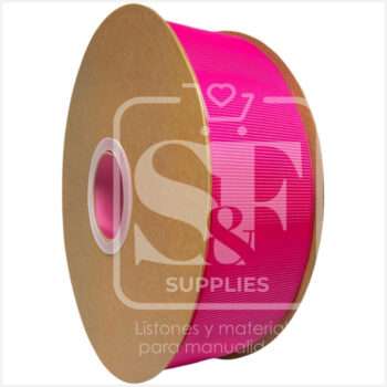 Rollo de Listón 3.8cm Acordonado Fresa