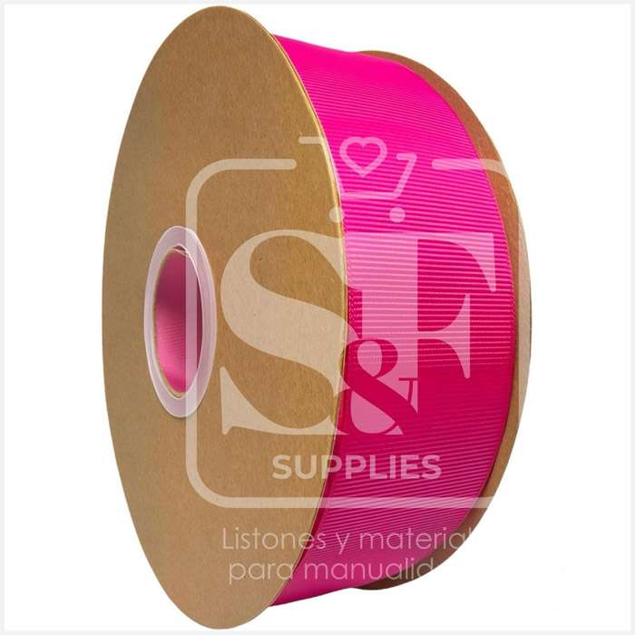 Rollo de Listón 3.8cm Acordonado Fresa