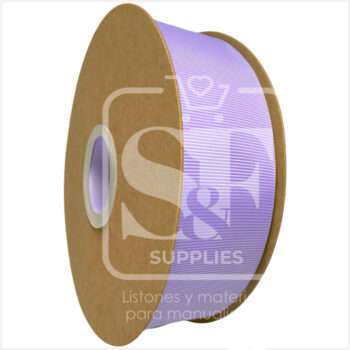 Rollo de Listón 3.8cm Acordonado Lila