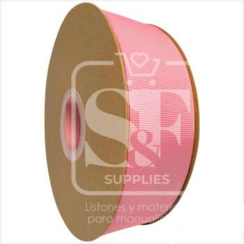 Rollo de Listón 3.8cm Acordonado Palo Rosa