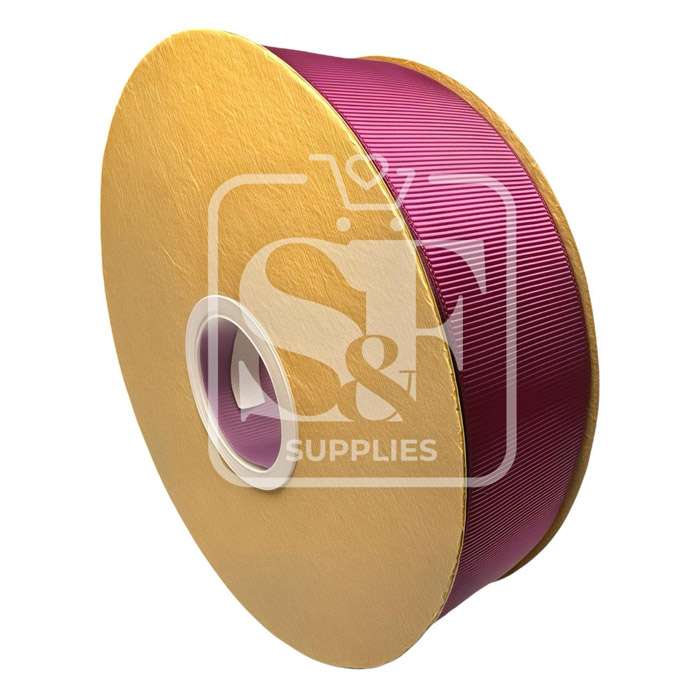 Rollo de Listón 3.8cm Acordonado Vino Tinto