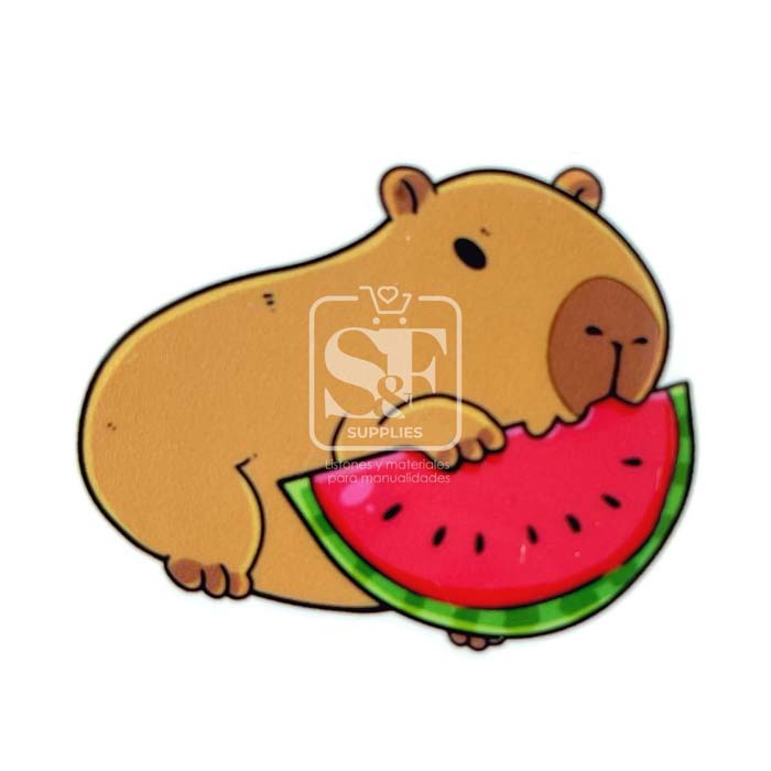 Resina Plana Capibara Sandía