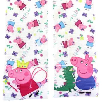Tira de Listón 7.5cm Peppa y George Cerdito