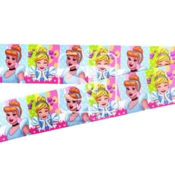 Yarda de Estampado 3.8cm Collage Colorido Cenicienta