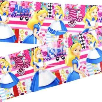 Yarda de Listón Estampado 7.5cm Collage Colorido Alicia