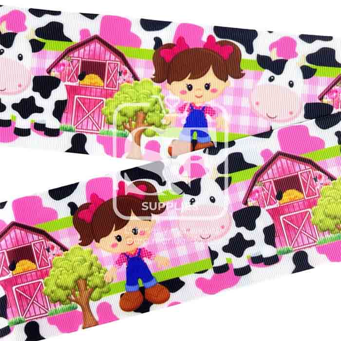 Yarda Estampado 7.5cm Vaca Lola