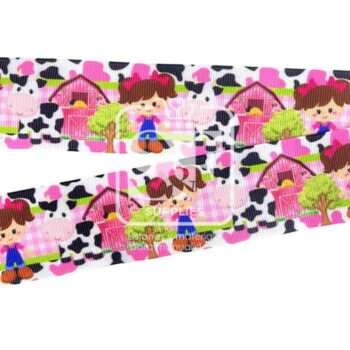 Yarda de Estampado 3.8cm Vaca Lola