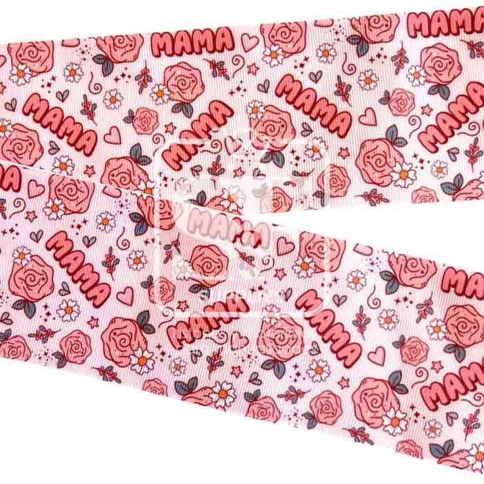 Yarda Estampado 7.5cm Pink Mama