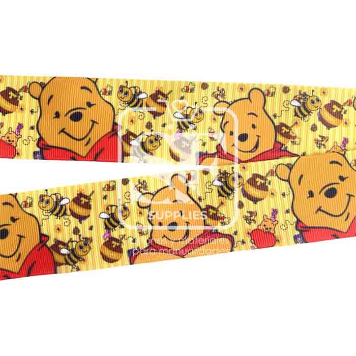 Yarda de Estampado 3.8cm Pooh Abejitas