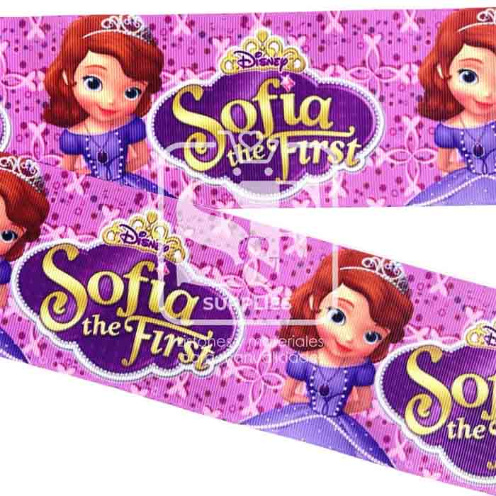 Yarda Estampado 7.5cm Princesa Sofía