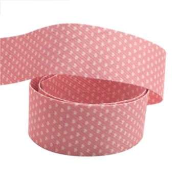 Yarda de Listón 3.8cm Rosa Corazoncitos