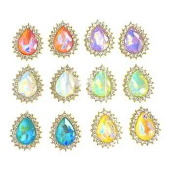 Kit de 12 Centros de Gotitas con Cristales