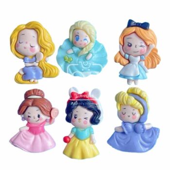Kit de 6 Resinas de Princesas 3D
