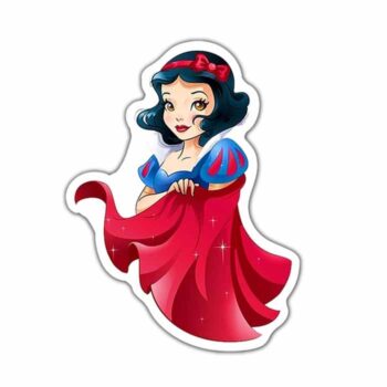 Resina Plana Blancanieves Capa Roja