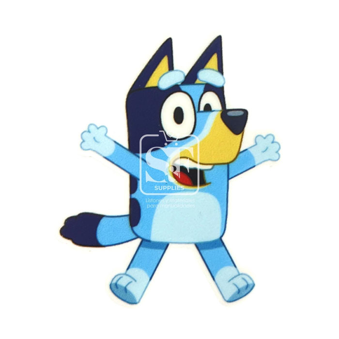 Resina Plana Bluey Feliz