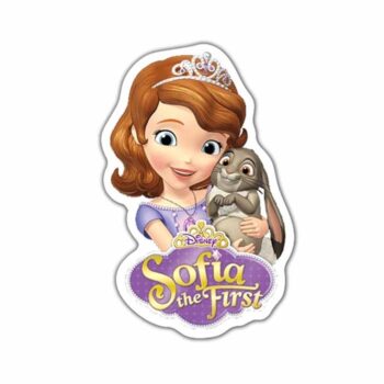 Resina Plana Princesa Sofía y Conejito