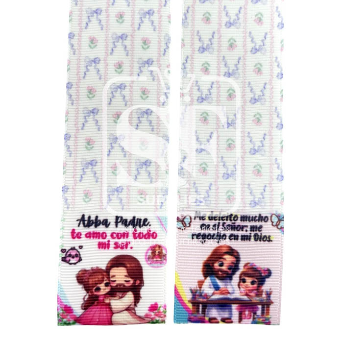 Tira de Listón 3.8cm Te Amo Con Todo Mi Ser