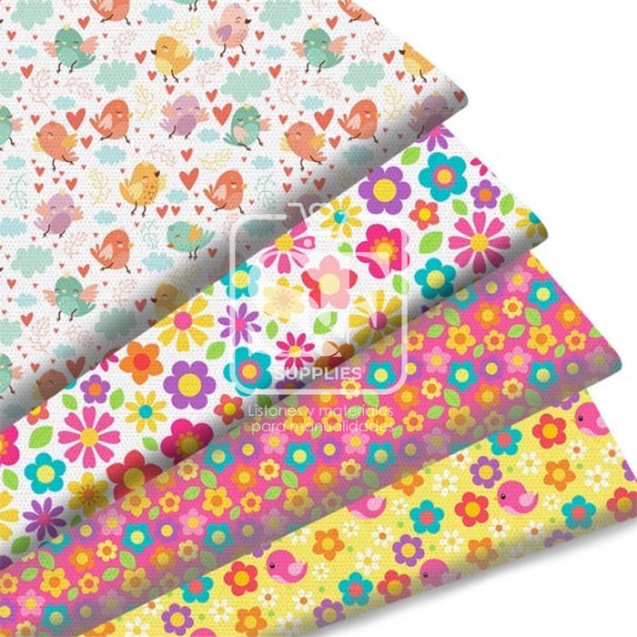 paquetedetelasflorescoloridas