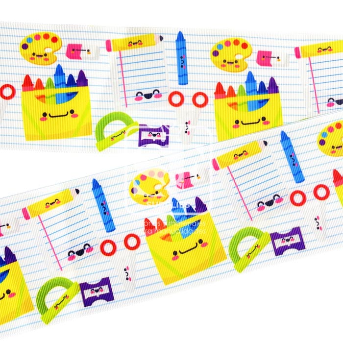 Yarda Estampado 7.5cm Cajita de Crayones