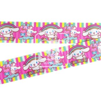 Yarda de Estampado 3.8cm Cinnamoroll Arcoiris