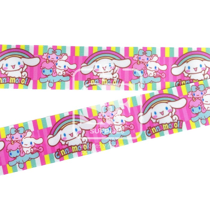 Yarda de Estampado 3.8cm Cinnamoroll Arcoiris
