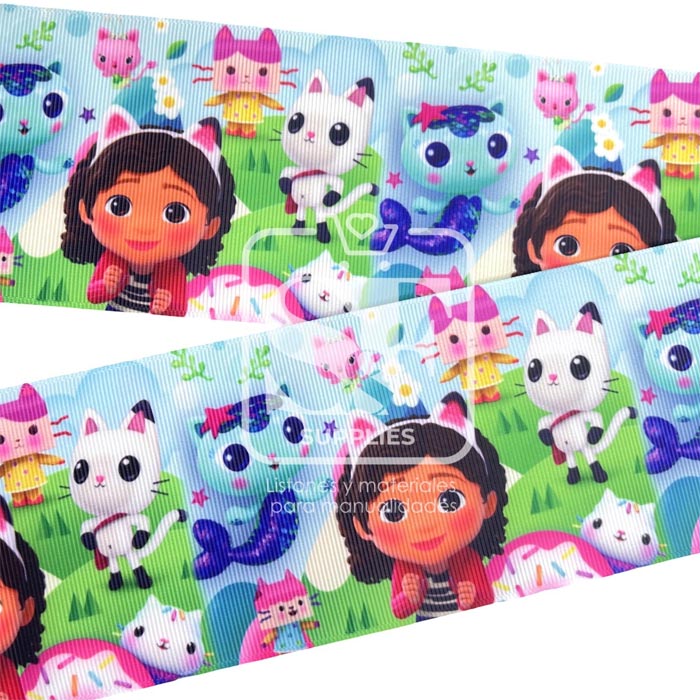 Yarda Estampado 7.5cm Gabby Dollhouse