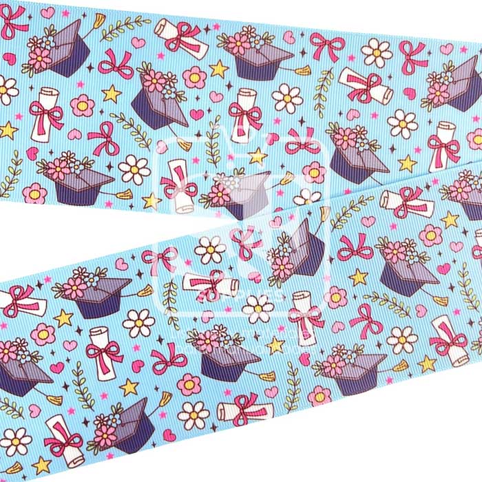 Yarda Estampado 7.5cm Happy Graduation Day