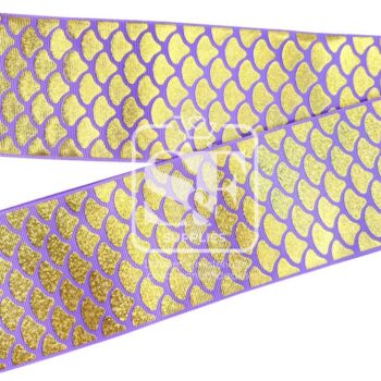 Yarda de Listón 7.5 Lila - Holograma Escamas de Sirena