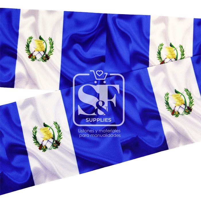 Yarda de Listón Estampado 7.5cm Libre al Viento