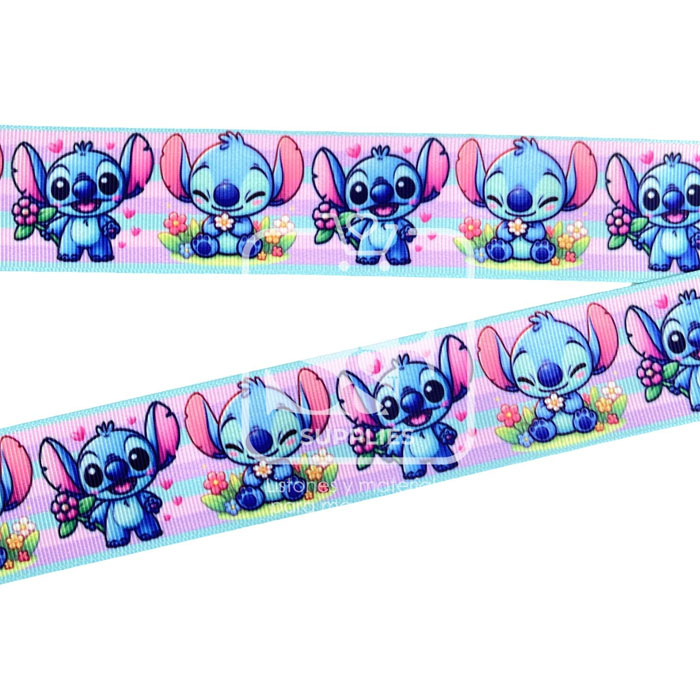 Yarda de Estampado 3.8cm Stitch Tierno