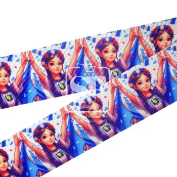 Yarda de Listón Estampado 3.8cm Belleza Chapina