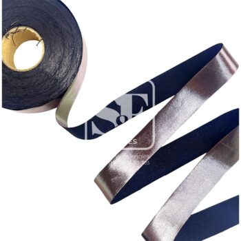 Yarda de Bies Stretch Metalizado Plateado Cobre