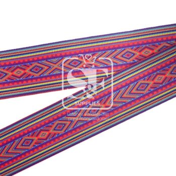 Yarda de Listón Estampado 3.8cm Bordado x Excelencia