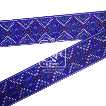 Yarda de Listón Estampado 3.8cm Bordando Raíces