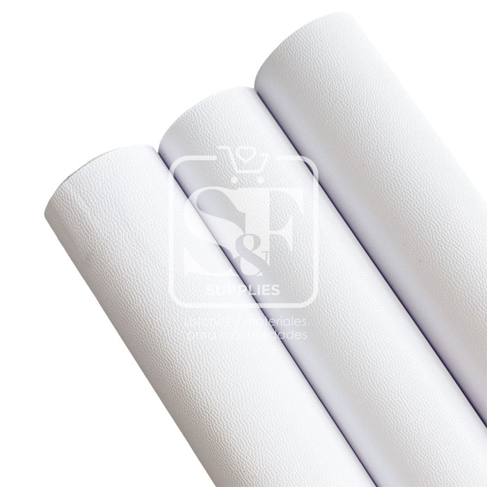 Tramo de Vinil Mini Litchi Blanco