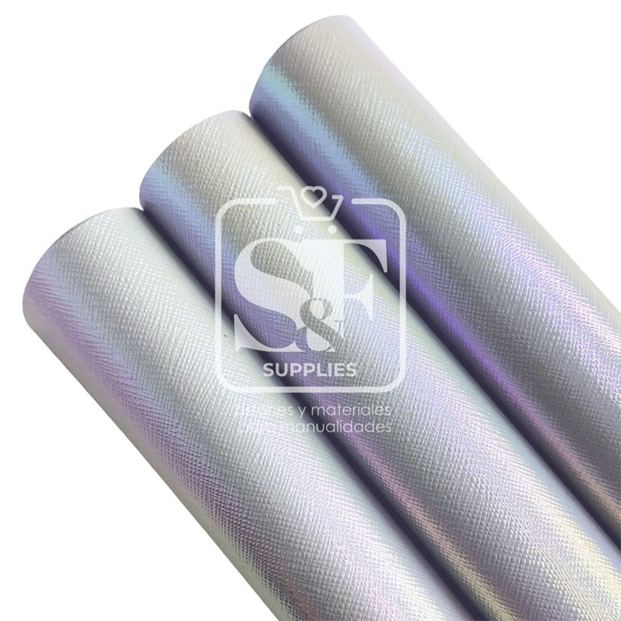 Tramo de Vinil Prada Plateada Tornasol